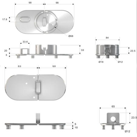 Hasp Dyletswydd Trwm - Heavy Duty Security Hasp