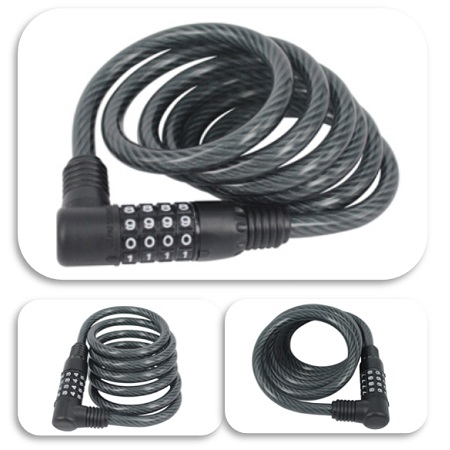 Kombinationskabellås - Combination Locking Cable