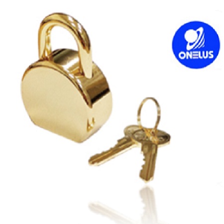 Altın Asma Kilit - Round Golden Lock